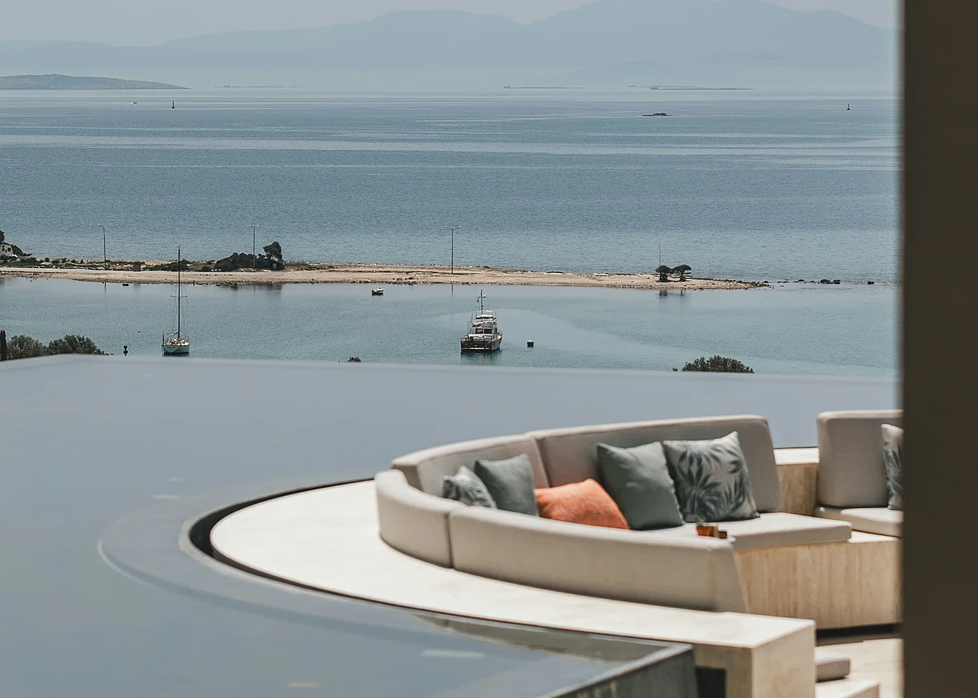Luxury hotel pool