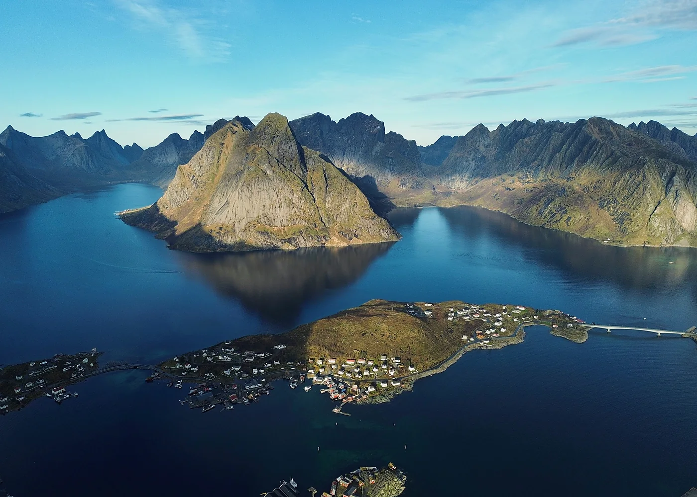 Scandinavian fjord landscape